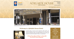 Desktop Screenshot of adelaidehousehotel.com